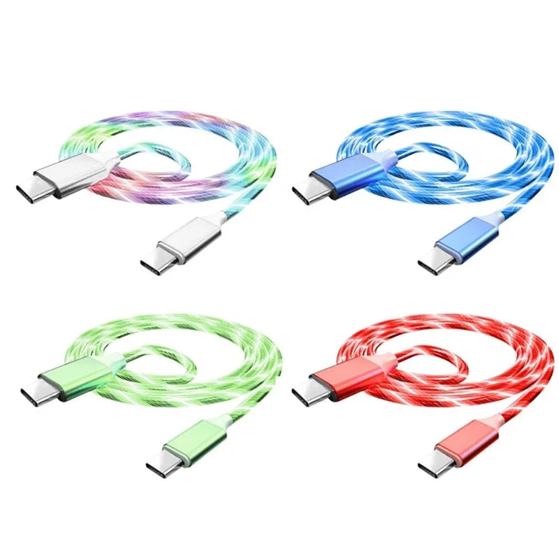 60W USB Type-C to USB LED PD Cable