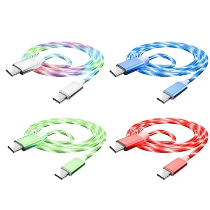 60W USB Type-C to USB LED PD Cable