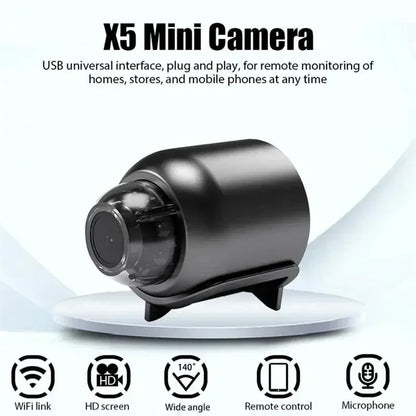 Xiaomi X5 1080P HD Camera – WiFi, Night Vision, Motion Detection, Audio &amp; Video Recorder