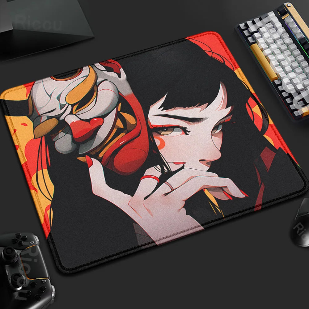 Mouse Pad Mask Girl