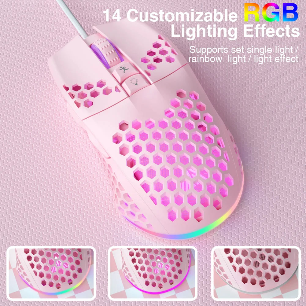 Wired Gaming Mouse – 12800DPI, Macro, Ergonomic, SOLAKAKA SM900