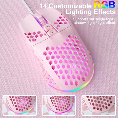 Wired Gaming Mouse – 12800DPI, Macro, Ergonomic, SOLAKAKA SM900