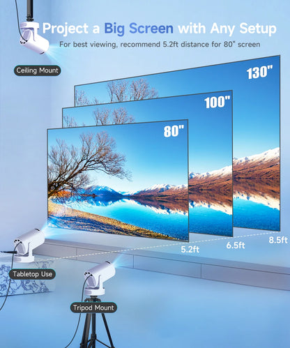 4K Portable Projector