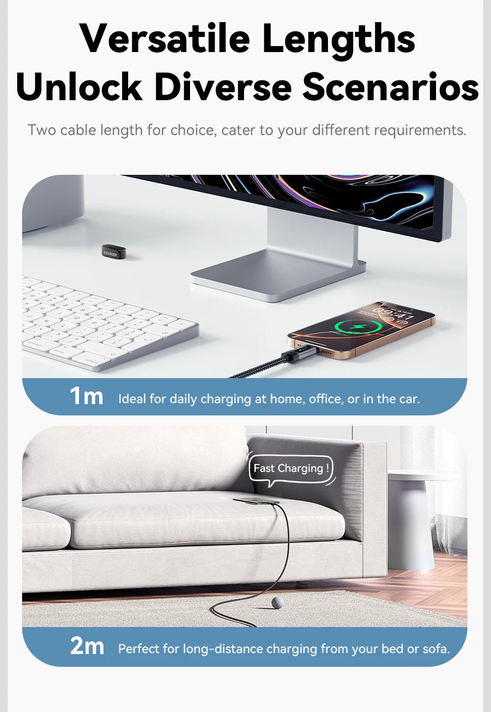 100W USB-C to USB-C with Digital Display