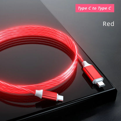 60W USB Type-C to USB LED PD Cable