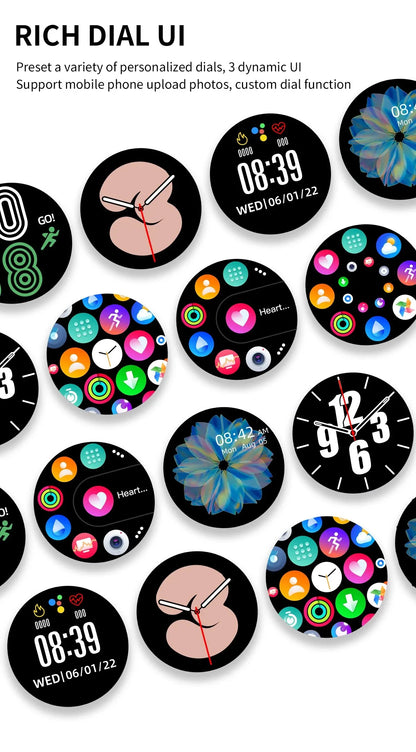 SmartWatch – Calls, Wireless Charging, Men/Women Bracelet, Fitness