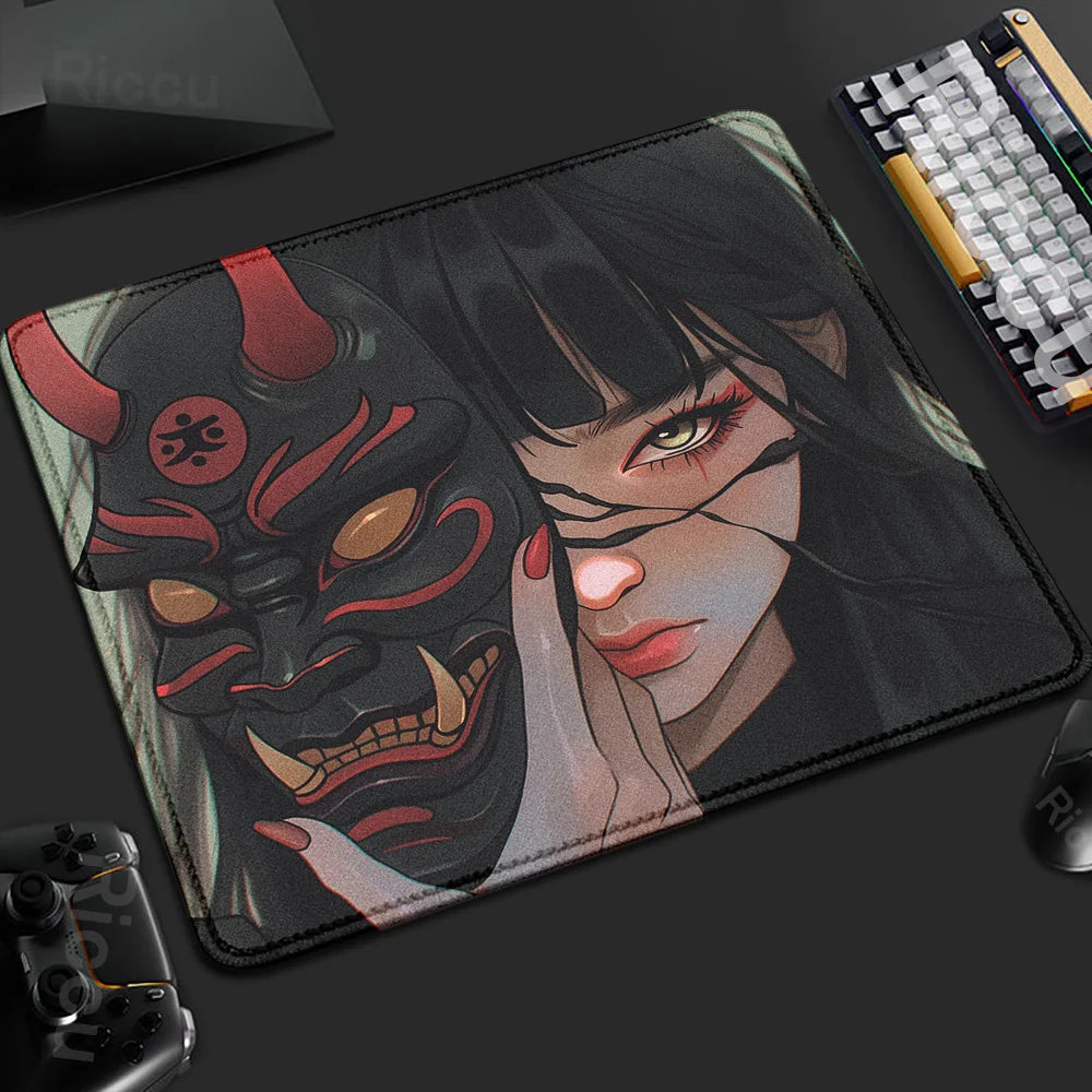 Mouse Pad Mask Girl