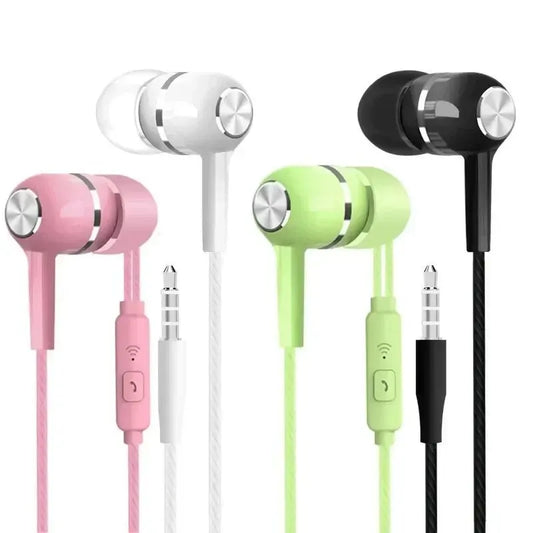 Wired In-Ear Earphones – 3.5mm, Mic, Bass, HiFi, In-Line Control for Phones & Sports