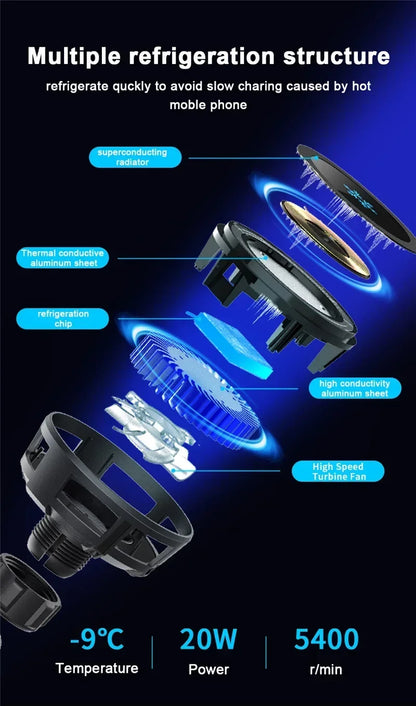 30W Fast Charging Magnetic Car Charger