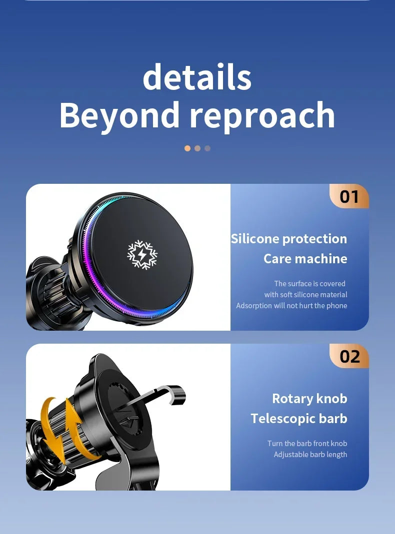 30W Fast Charging Magnetic Car Charger