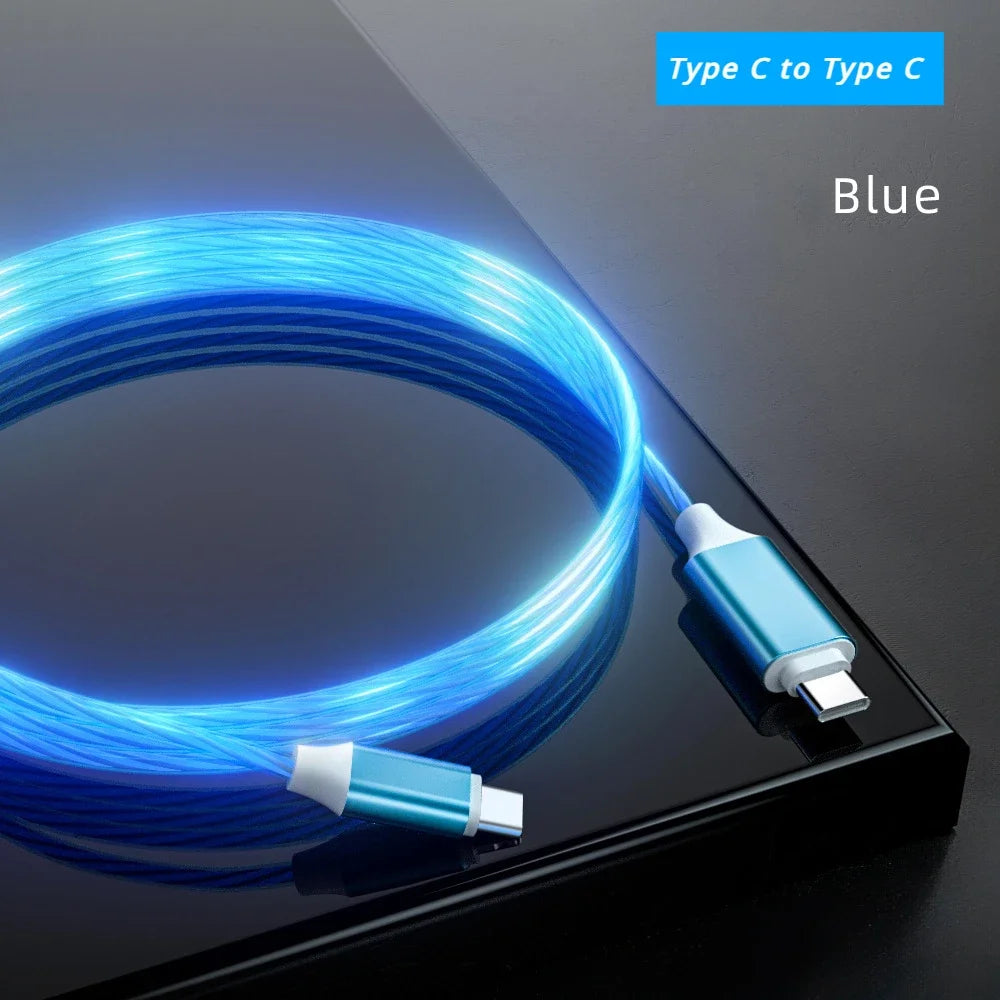 60W USB Type-C to USB LED PD Cable