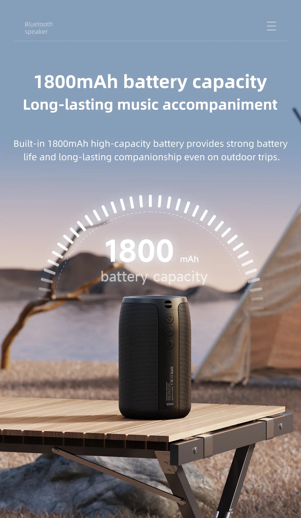 ZEALOT-S32 Portable Speaker – Mini Bluetooth, HiFi Bass, FM, TF, USB, TWS