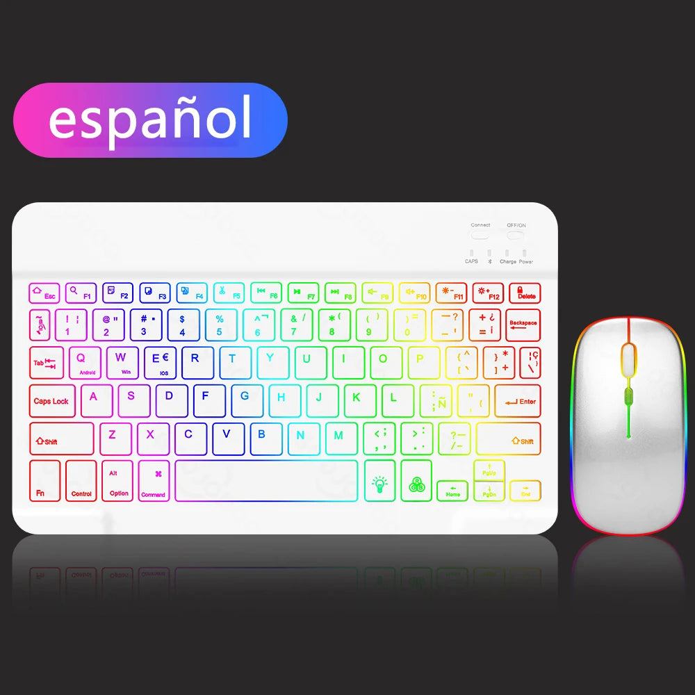 EMTRA Bluetooth Keyboard and Mouse with Backlight