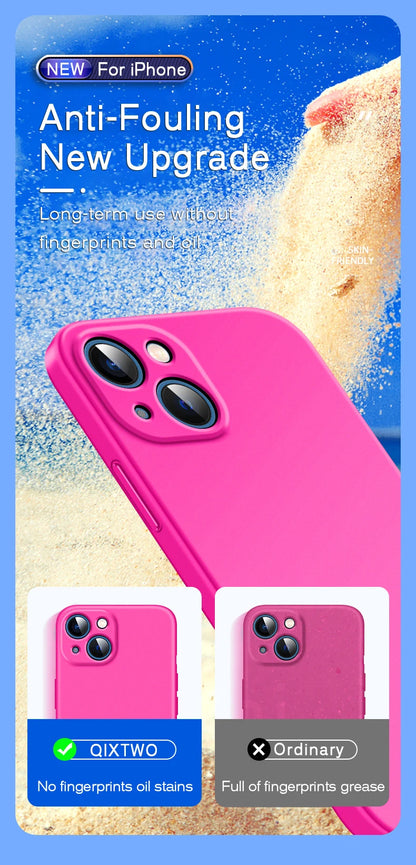 Case For IPhone - Silicone Solid Color