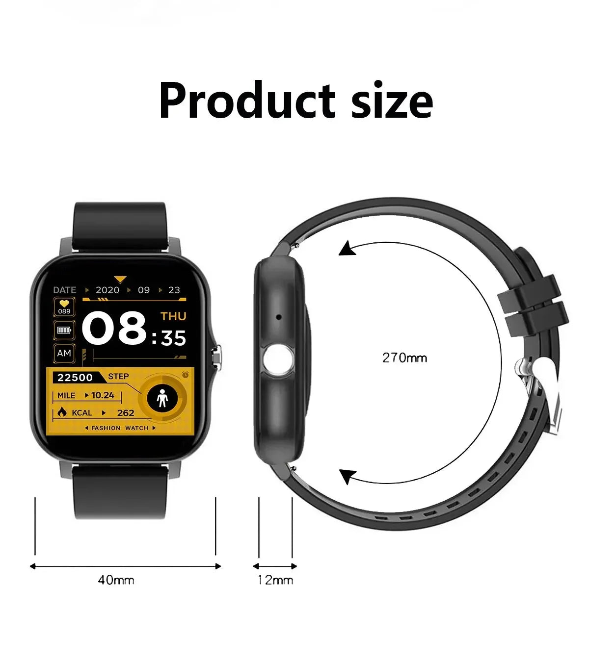 Xiaomi Smart Watch 2025 – Call Feature, Sport Modes, iPhone/Android Compatible
