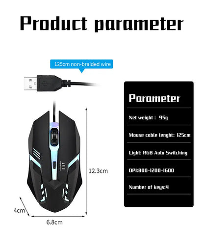 Ergonomic RGB Gaming Mouse