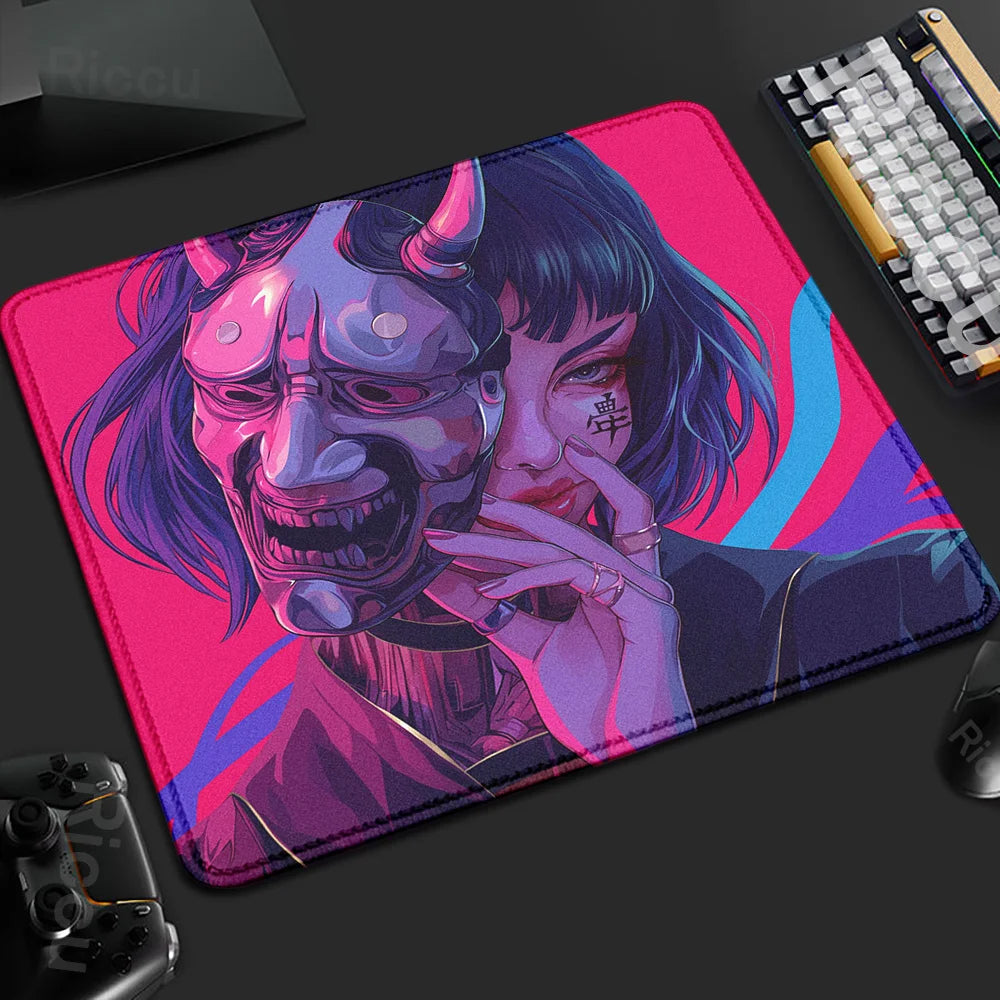 Mouse Pad Mask Girl