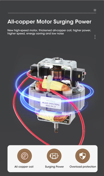 Mini Electric Grinder 300ml – 4-Blade Spice, Coffee &amp; Grain Mill for Home Use