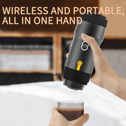 3-in-1 20Bar Portable Espresso Machine – Grinder &amp; Capsule