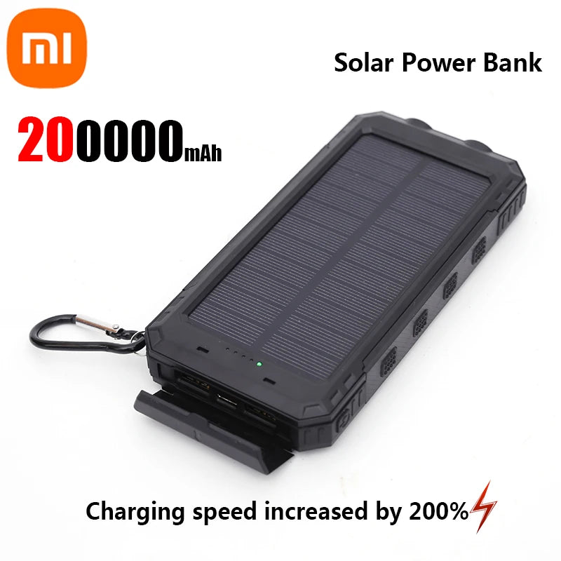 Xiaomi Solar Power Bank 200000mAh – Fast Charging for iPhone &amp; Android Devices