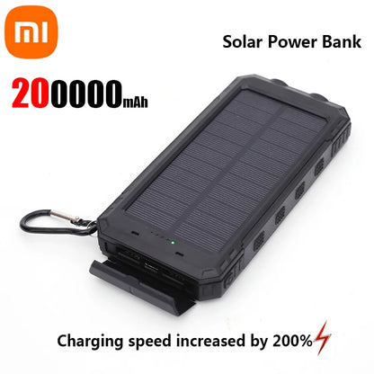 Xiaomi Solar Power Bank 200000mAh – Fast Charging for iPhone &amp; Android Devices