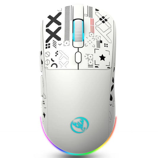 Mouse Gamer RGB 3 Modos – Bluetooth/2.4G/USB, Recarregável