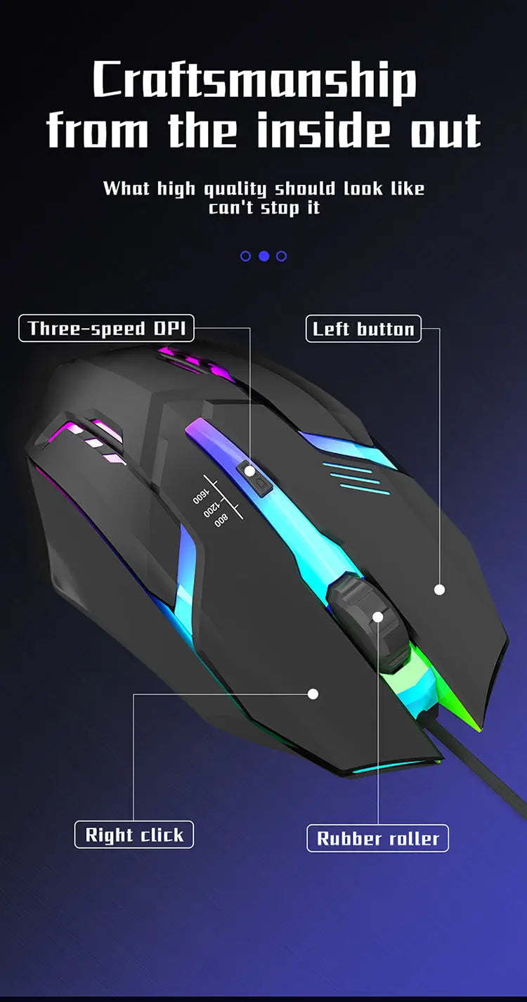 Ergonomic RGB Gaming Mouse