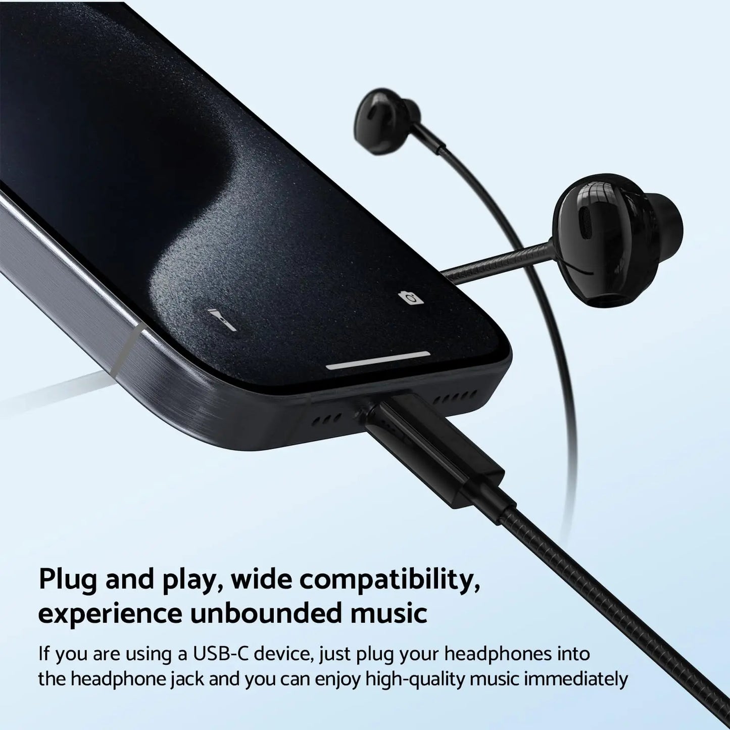 Samsung Wired Earphones – HiFi, Type-C/3.5mm, Mic, In-Ear with Wire Control