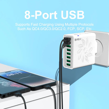 120W 8-Port USB Charger
