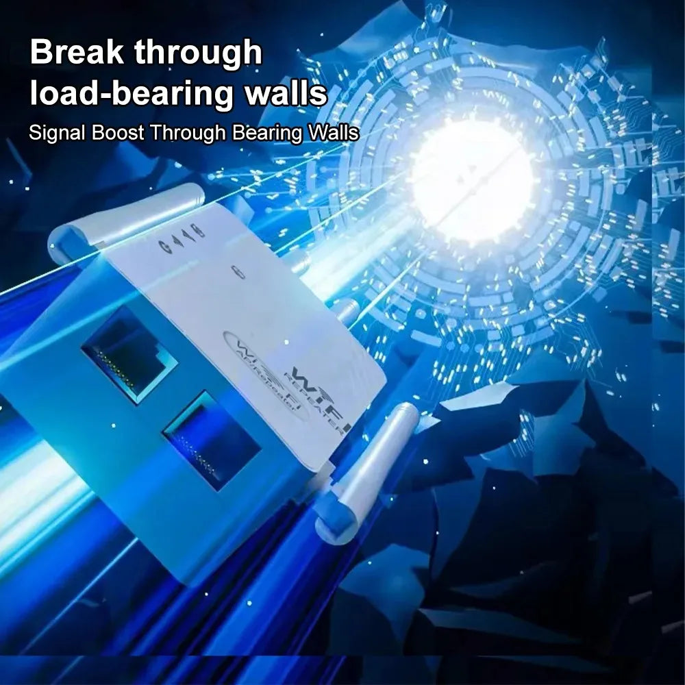 WiFi Repeater 1200Mbps – Dual-Band 2.4G/5G Signal Booster Router