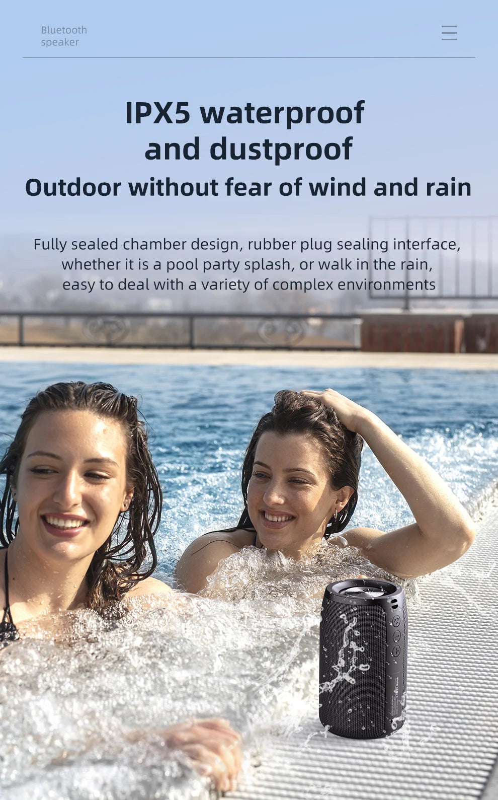 ZEALOT-S32 Portable Speaker – Mini Bluetooth, HiFi Bass, FM, TF, USB, TWS